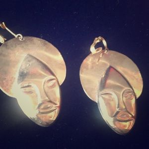 Beautiful Afrocentric clip earrings